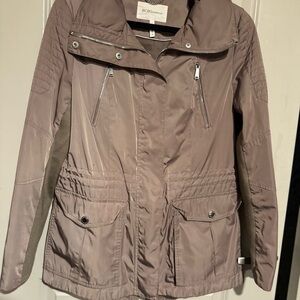 BCBGeneration Women's Taupe Utility Jacket Raincoat